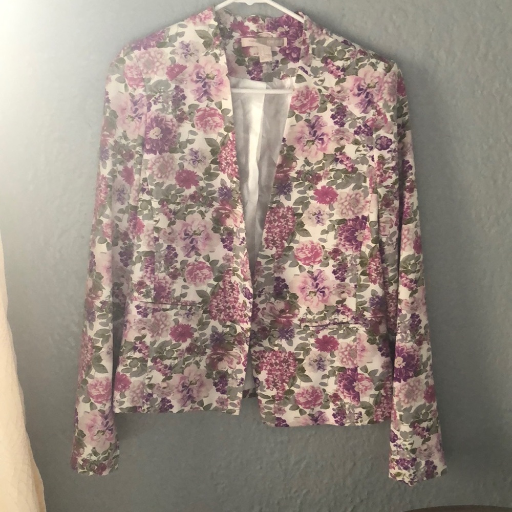 Floral blazer